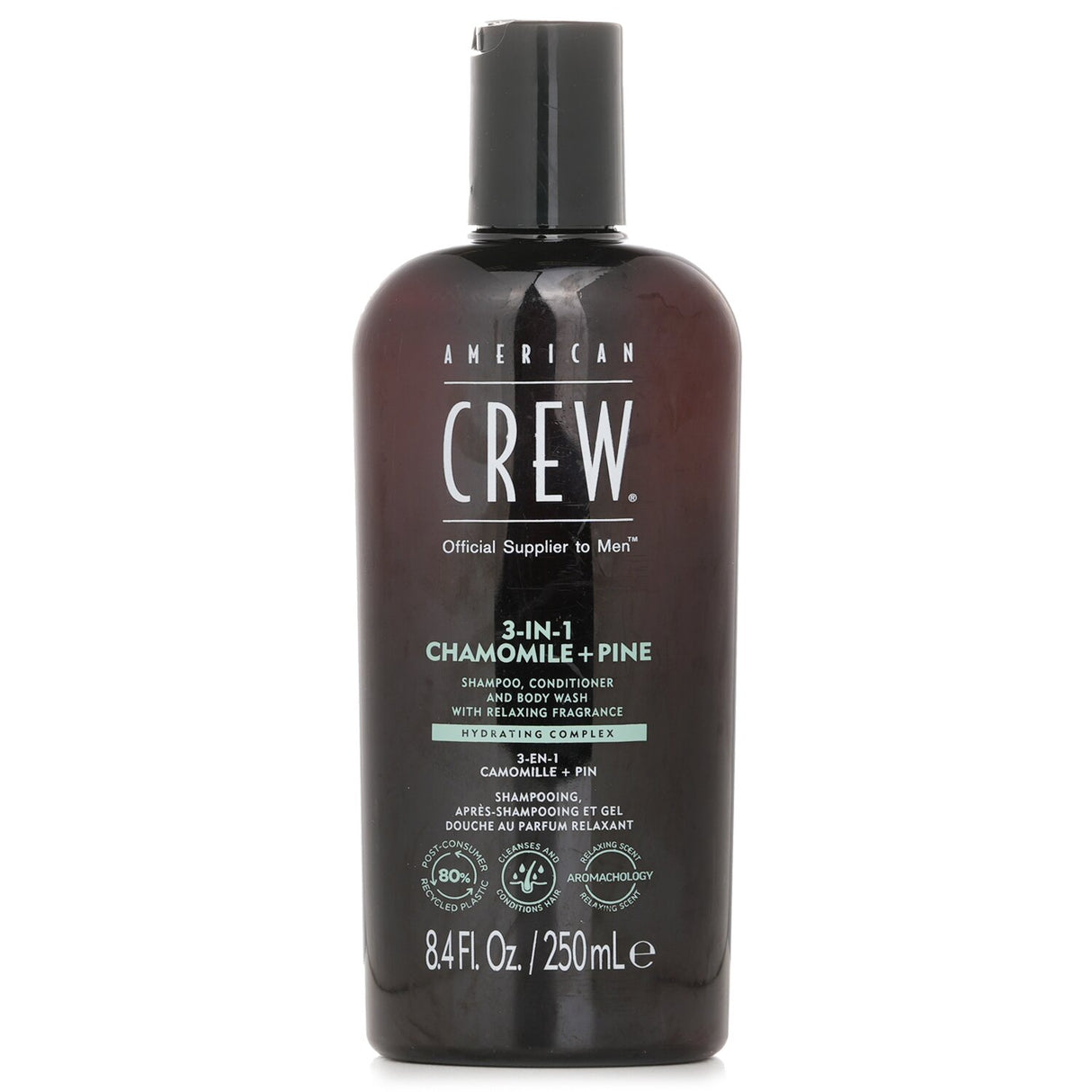 American Crew 3-in-1 Chamomile + Pine Shampoo, Conditioner And Body Wash 250ml/