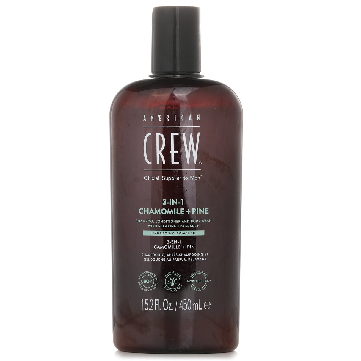 American Crew 3-in-1 Chamomile + Pine Shampoo, Conditioner And Body Wash 450ml/1