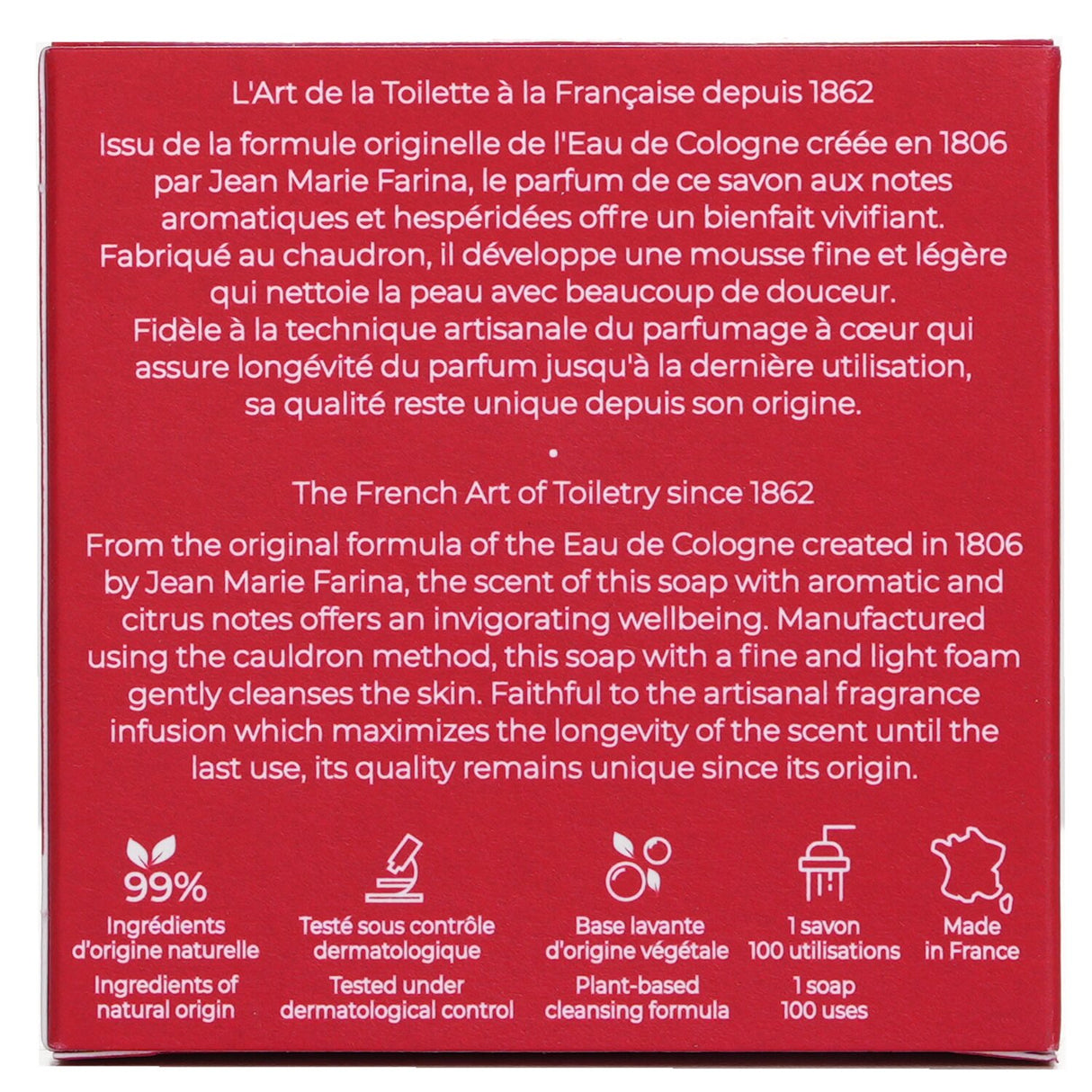 Roger & Gallet Jean Marie Farina Perfumed Soap 100g