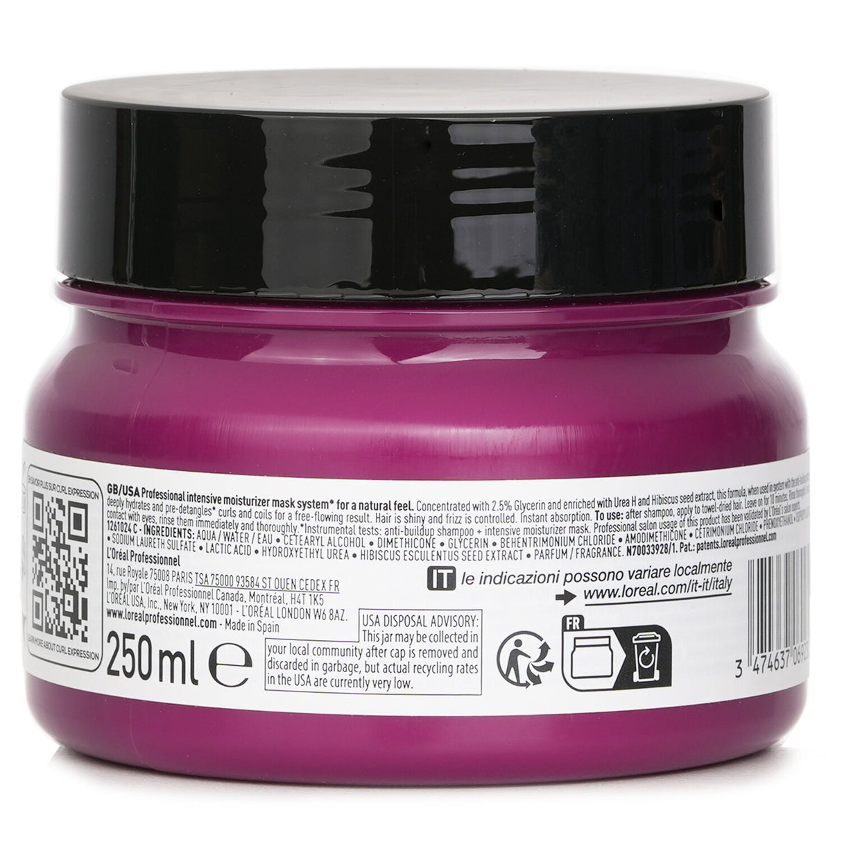 L'Oreal Serie Expert Curl Expression Glycerin 2.5% + Urea H + Hibiscus Seed Prof