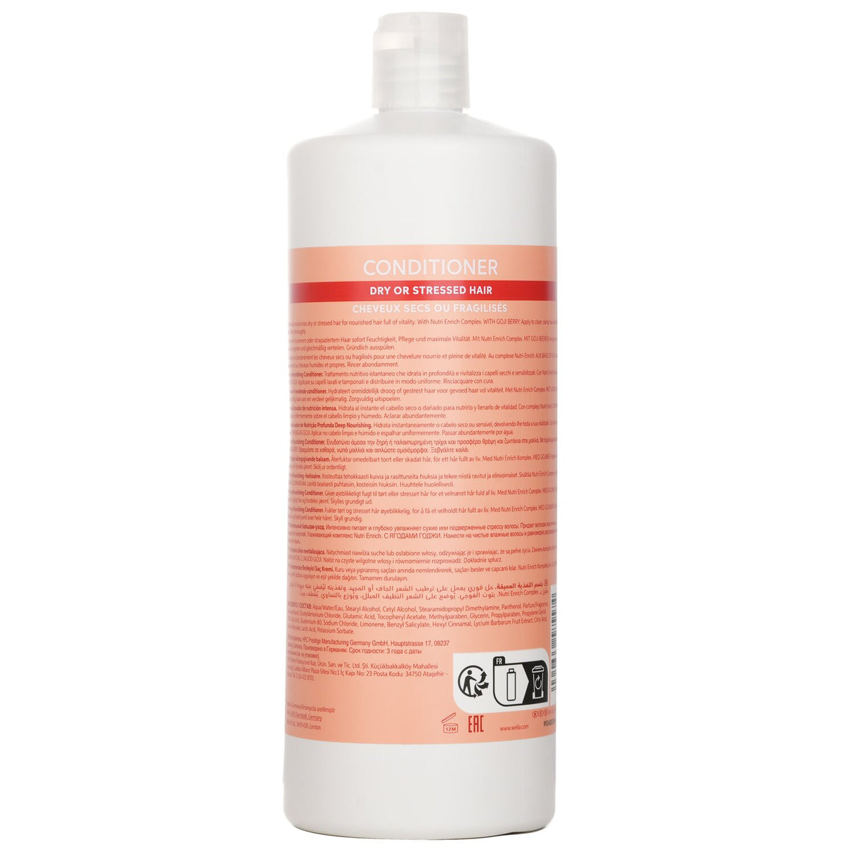 Wella Invigo Nutri Enrich Conditioner With Goji Berry Dry Or Stressed Hair 1000m