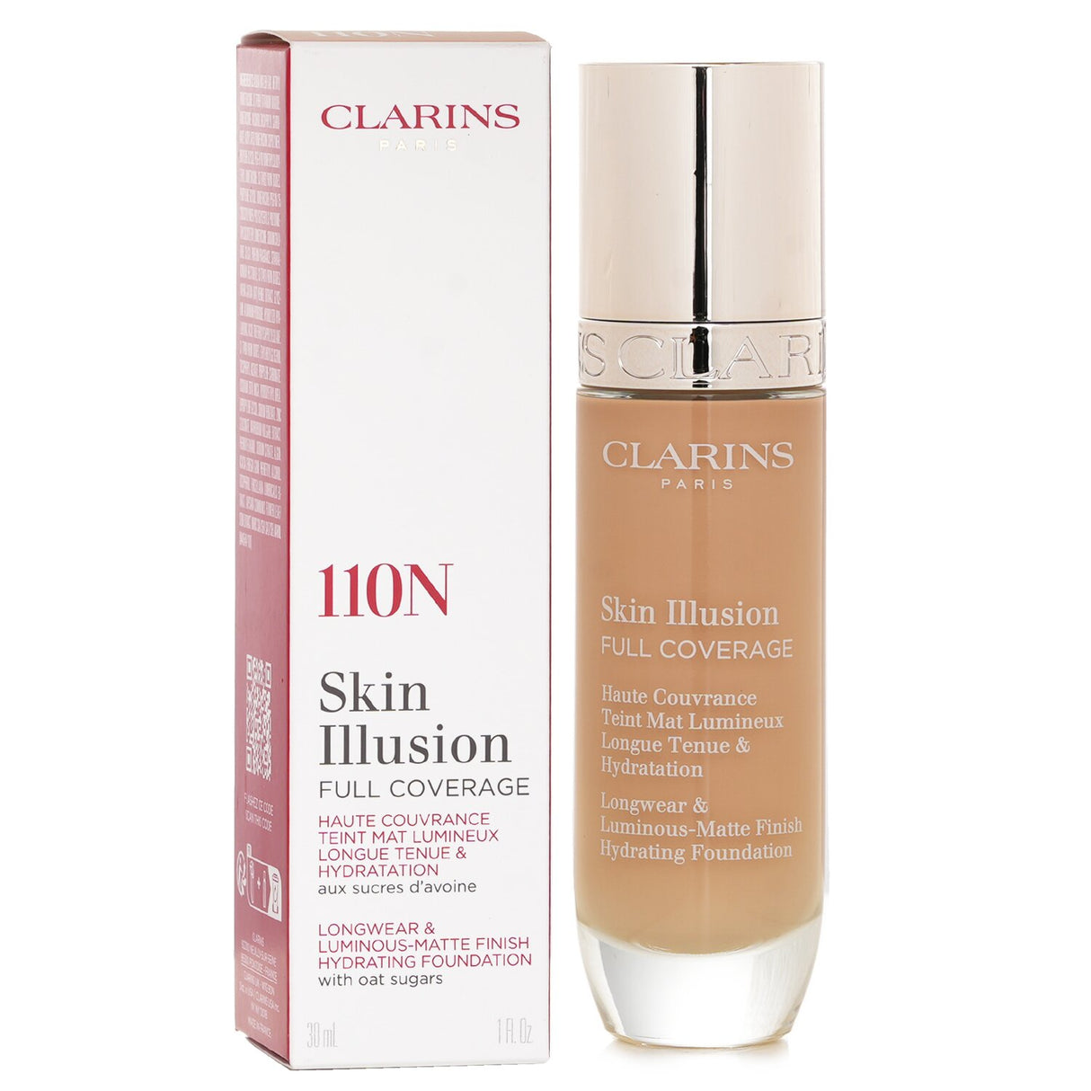 Clarins Skin Illusion Full Coverage Foundation - # 110N 30ml