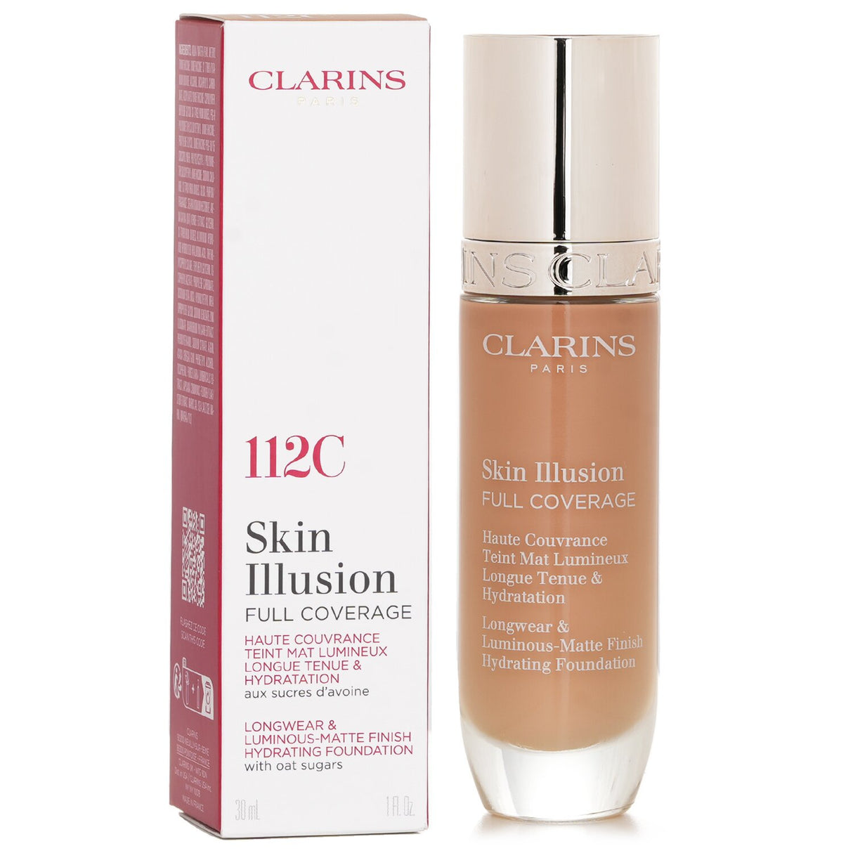 Clarins Skin Illusion Full Coverage Foundation - # 112C 30ml