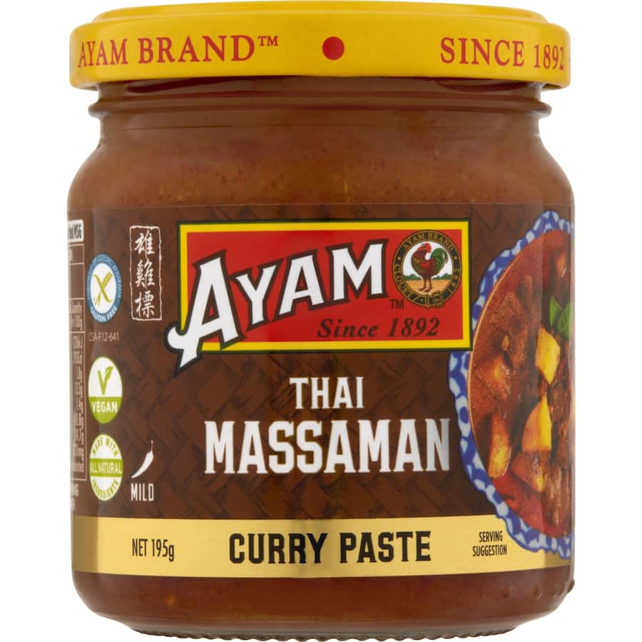 Ayam Curry Paste Thai Massaman Jar 195g