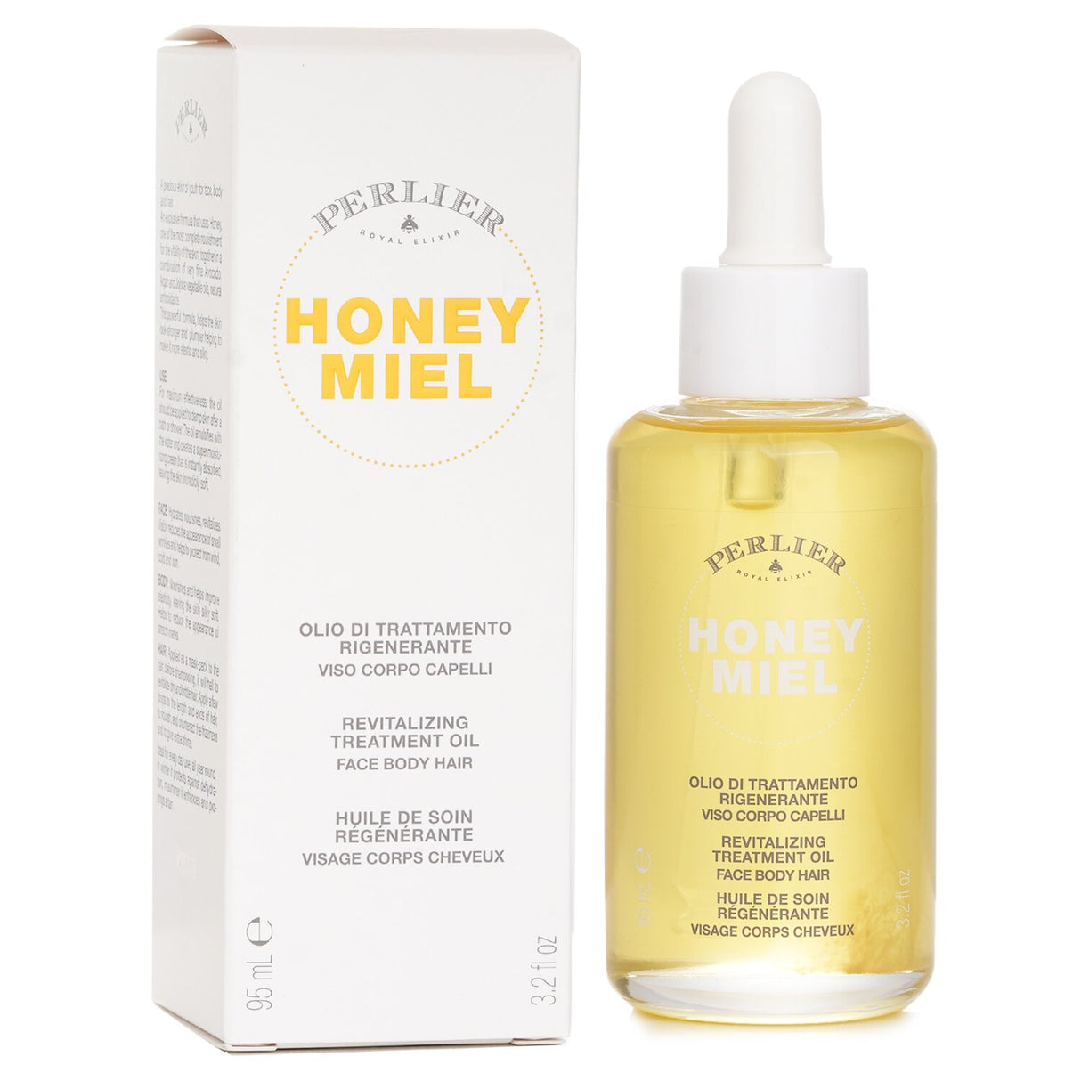 Perlier Honey Miel Revitalizing Treatment Oil (For Face Body & Hair) 95ml