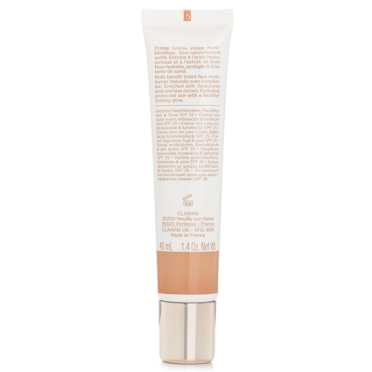 Clarins Skin Illusion Tinted Moisturizer SPF 25 - # 5 40ml
