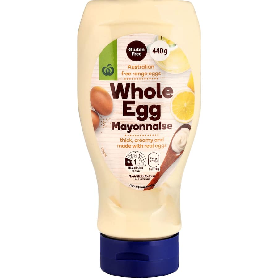 Woolworths Mayonnaise Whole Egg 440g