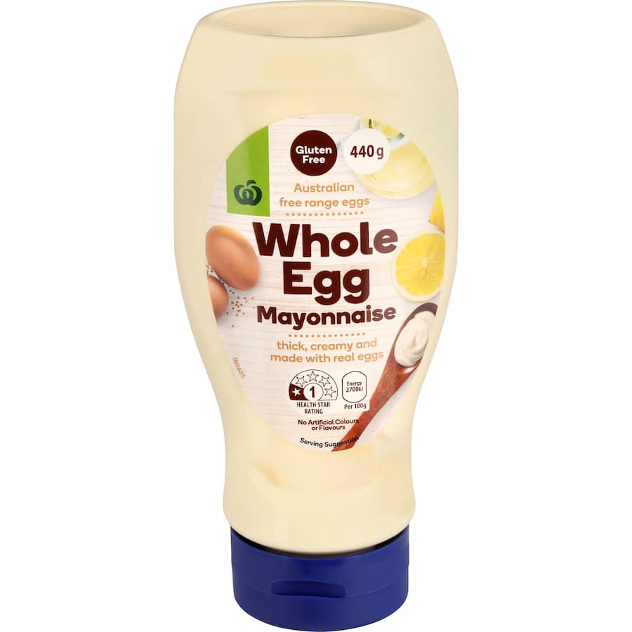 Woolworths Mayonnaise Whole Egg 440g