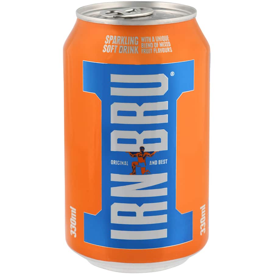 Barrs Irn Bru Soft Drink Sparkling Can 330mL
