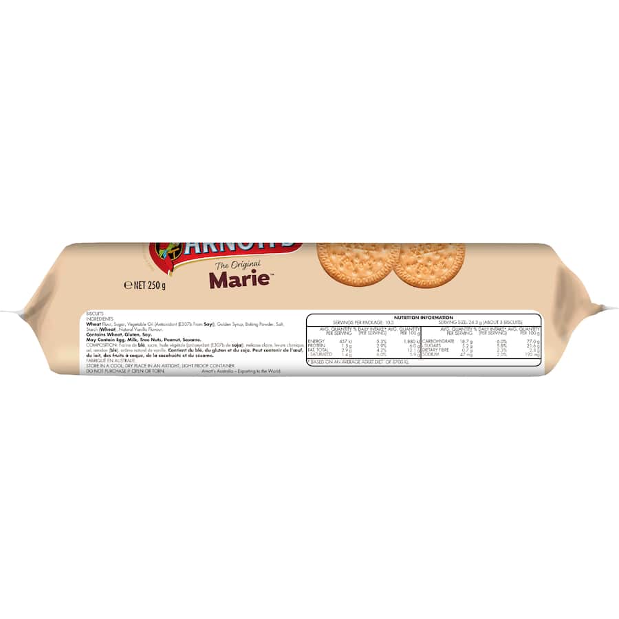 Arnotts Plain Biscuits Marie 250g
