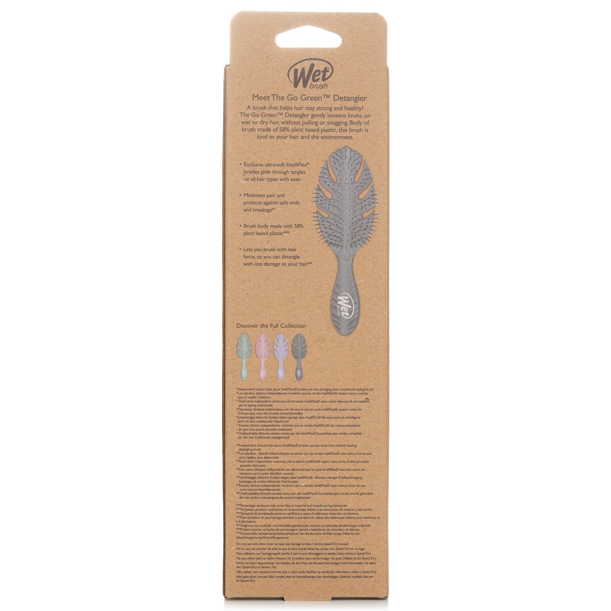 Wet Brush Go Green Detangler Grey Hair Brush 1pc