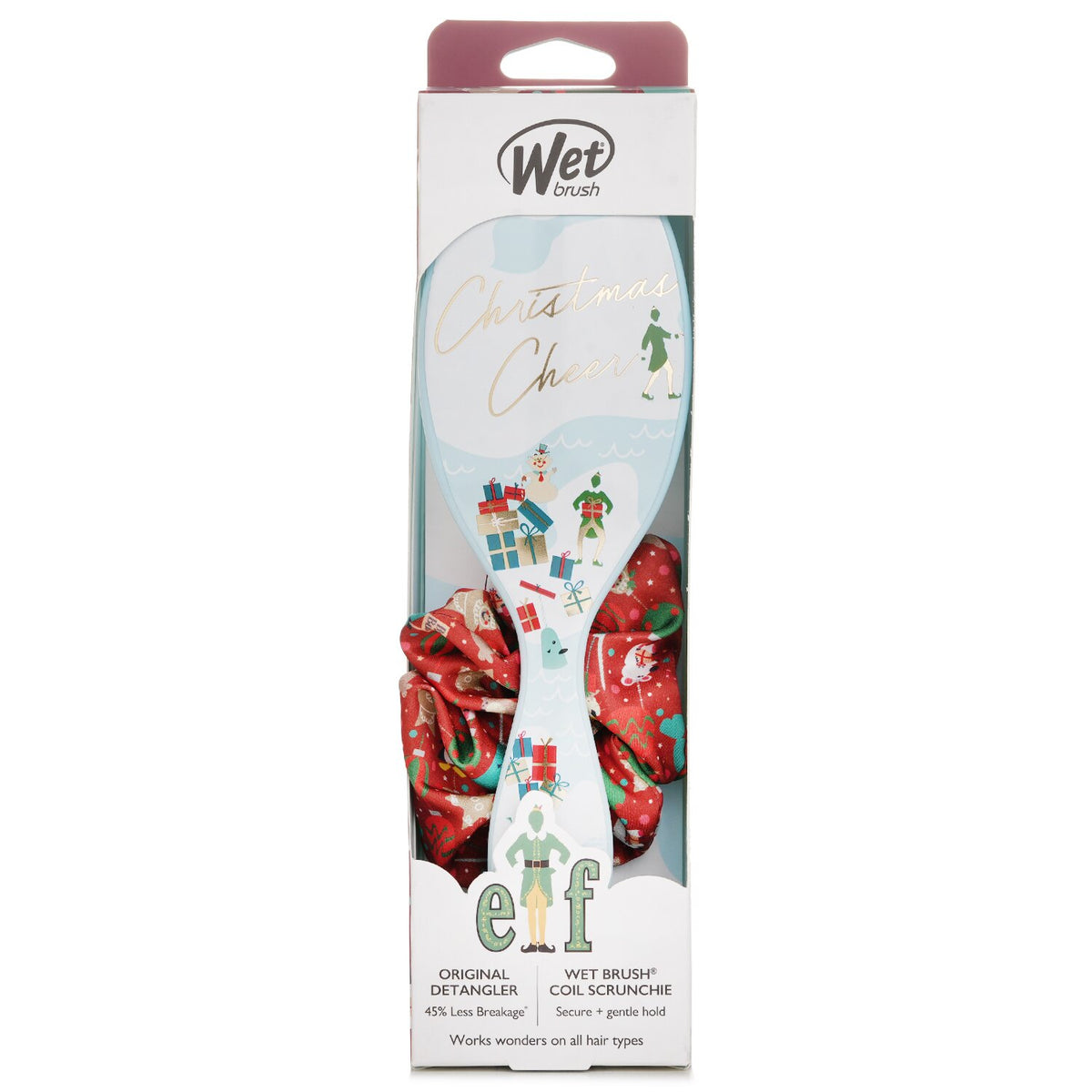 Wet Brush Original Detangler Elf + Scrunchie Hair Brush 1pc