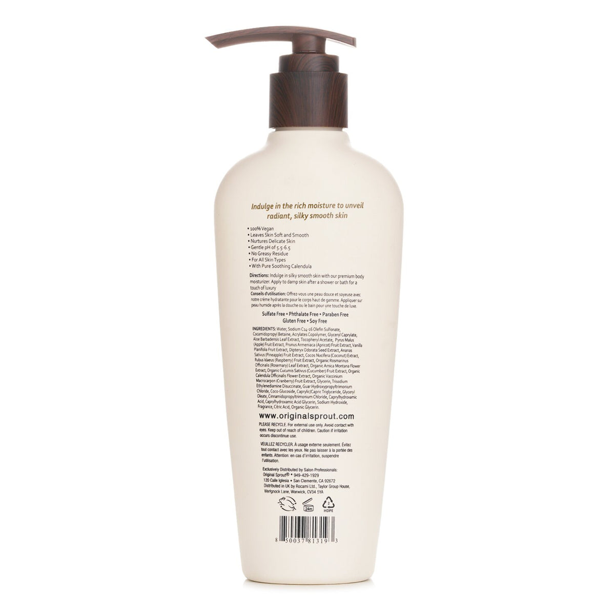 Original Sprout Luscious Island Body Moisturizer 236ml/8oz