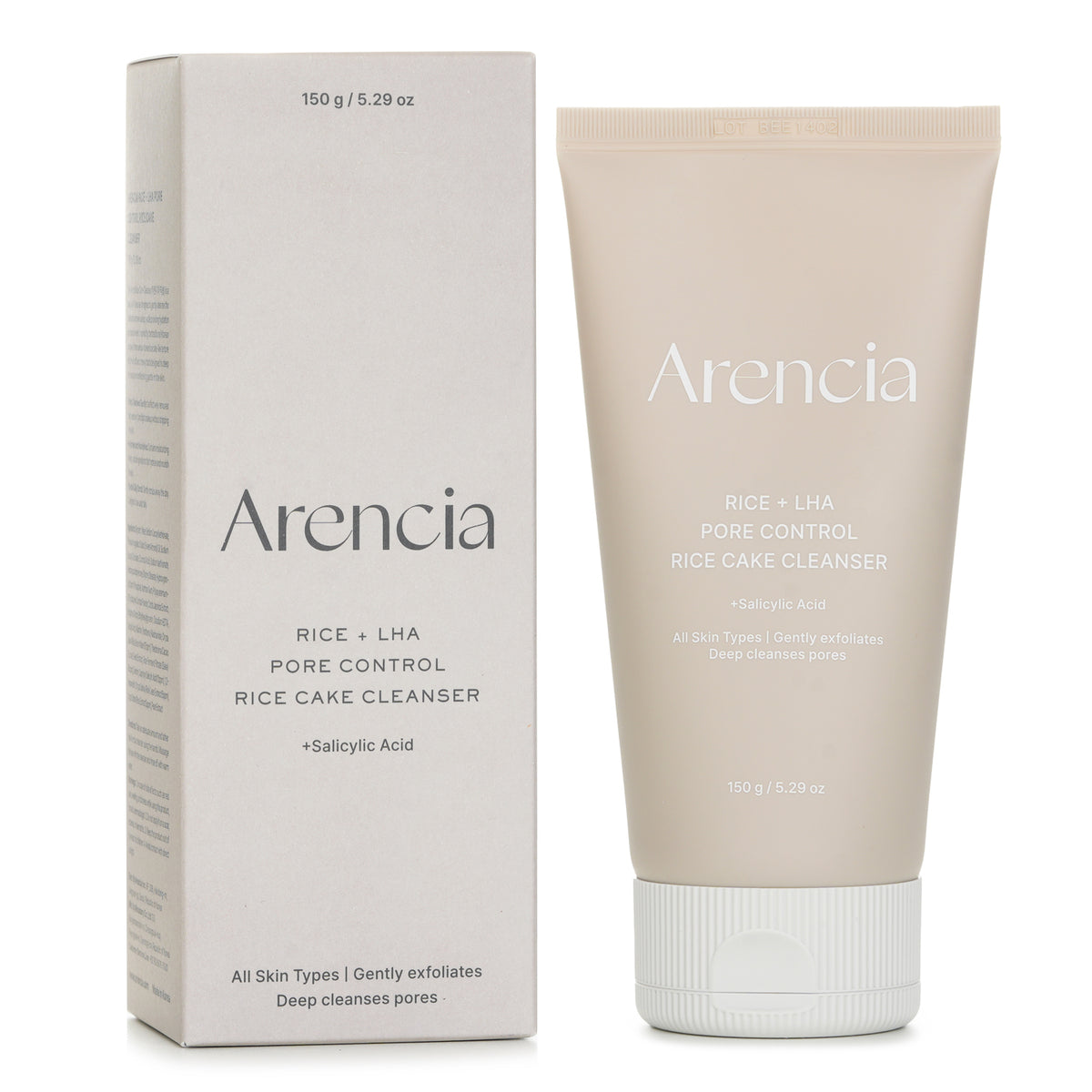 Arencia Rice + LHA Pore Control Rice Cake Cleanser 150g