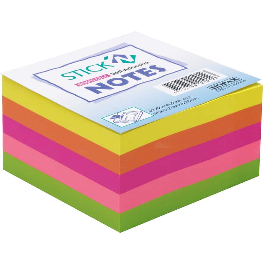 Neon Stick N Notes Rainbow Pad