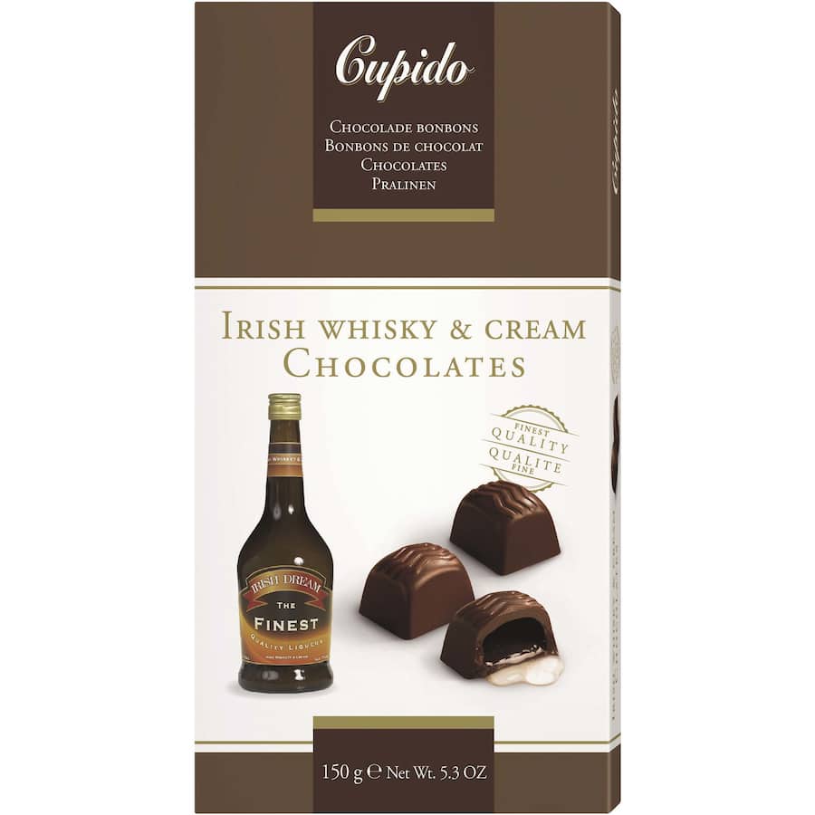Cupido Chocolates Irish Whiskey & Cream Box 150g