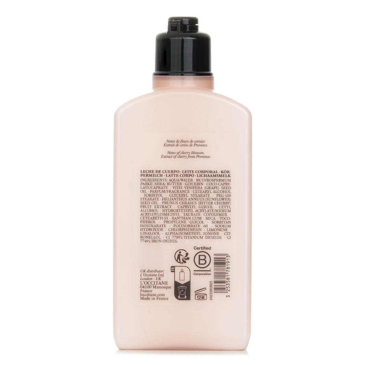 L'Occitane Fleurs de Cerisier Perfumed Body Lotion 250ml
