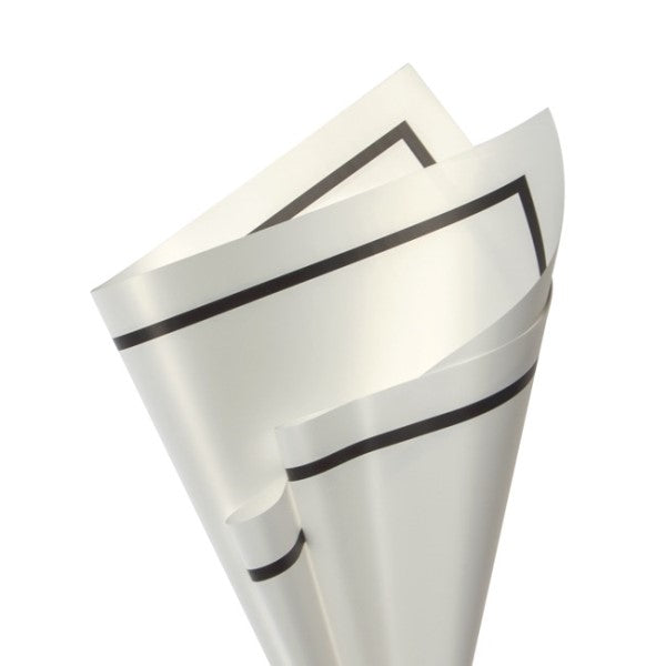 Cello Regal Pro Silhouette 65mic White Blk Pack 100