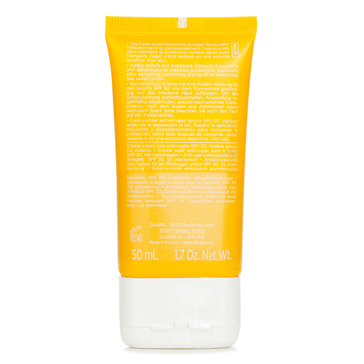 Clarins Youth Protection Sunscreen High Protection SPF 30 (For Face) 50ml