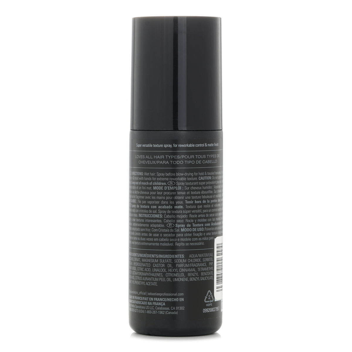 Sebastian Texture Maker Matte Finish Texture Spray 150ml