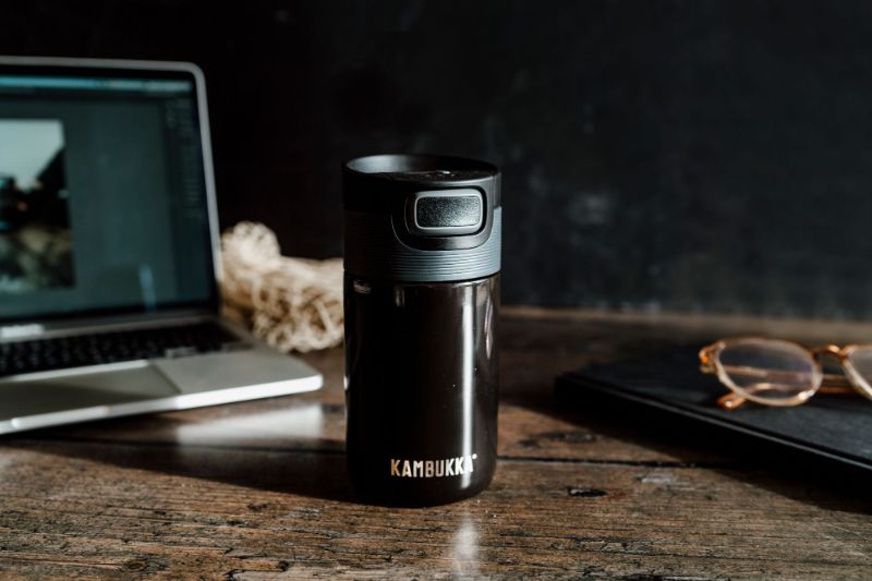 3-in-1 Tumbler - Kambukka ETNA S/S Pitch Black (300ml)