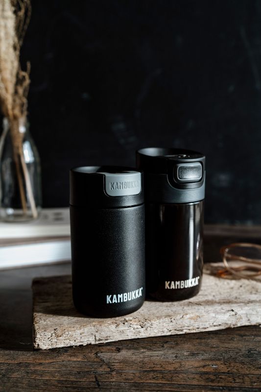 3-in-1 Tumbler - Kambukka ETNA S/S Pitch Black (300ml)