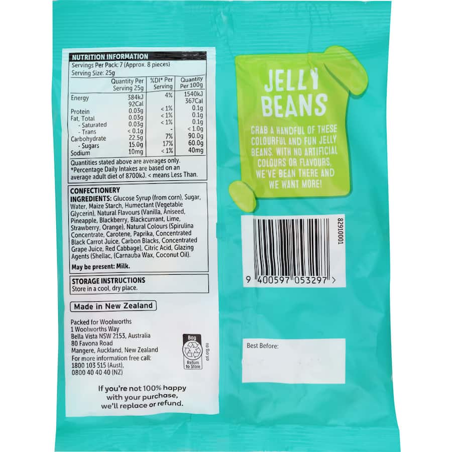 Woolworths Jelly Beans 180g