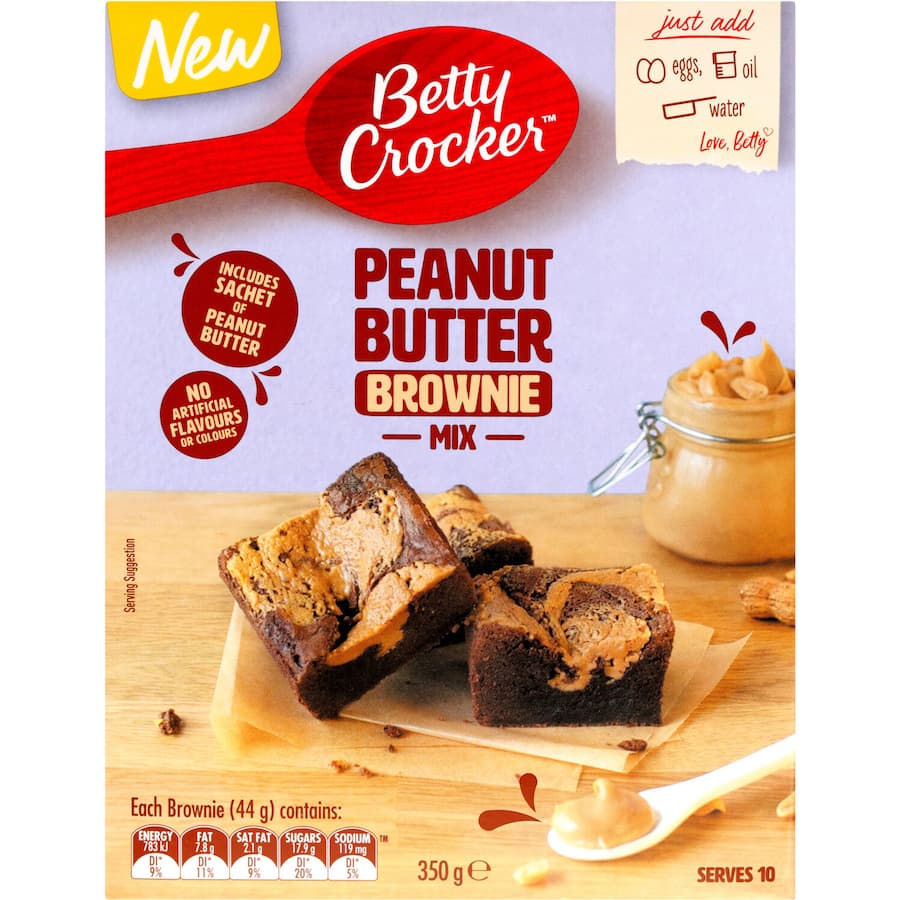 Betty Crocker Brownie Mix Peanut Butter 350g
