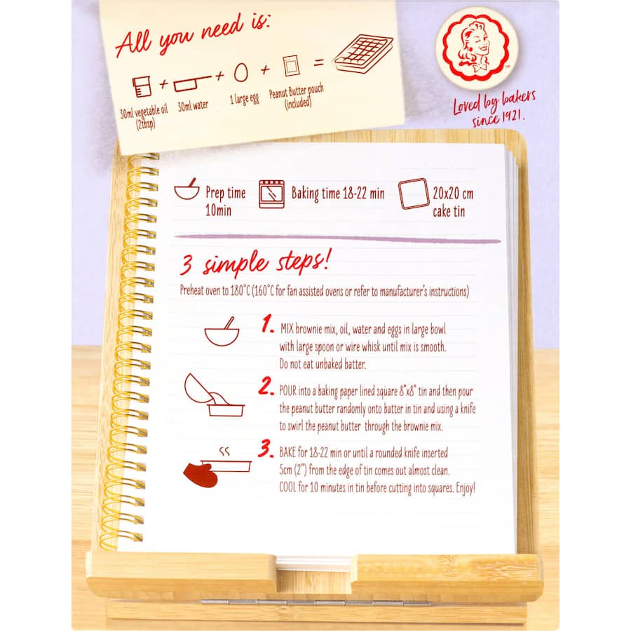 Betty Crocker Brownie Mix Peanut Butter 350g