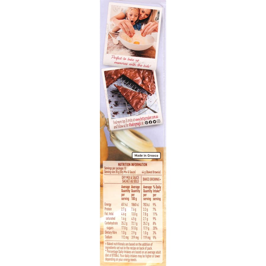 Betty Crocker Brownie Mix Peanut Butter 350g