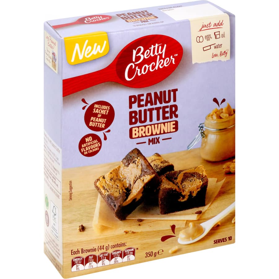 Betty Crocker Brownie Mix Peanut Butter 350g