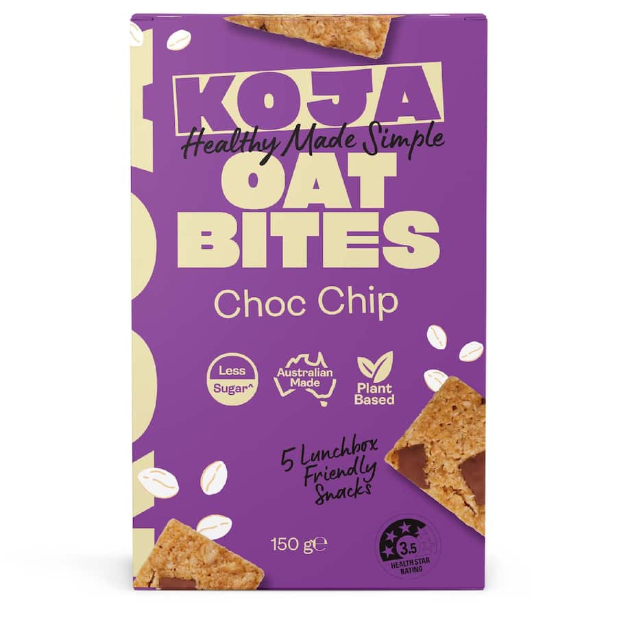 Koja Oat Bites Choc Chip Box 5x30g