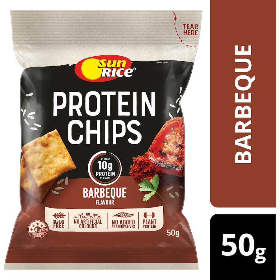Sunrice Protein Chips Barbeque 50g
