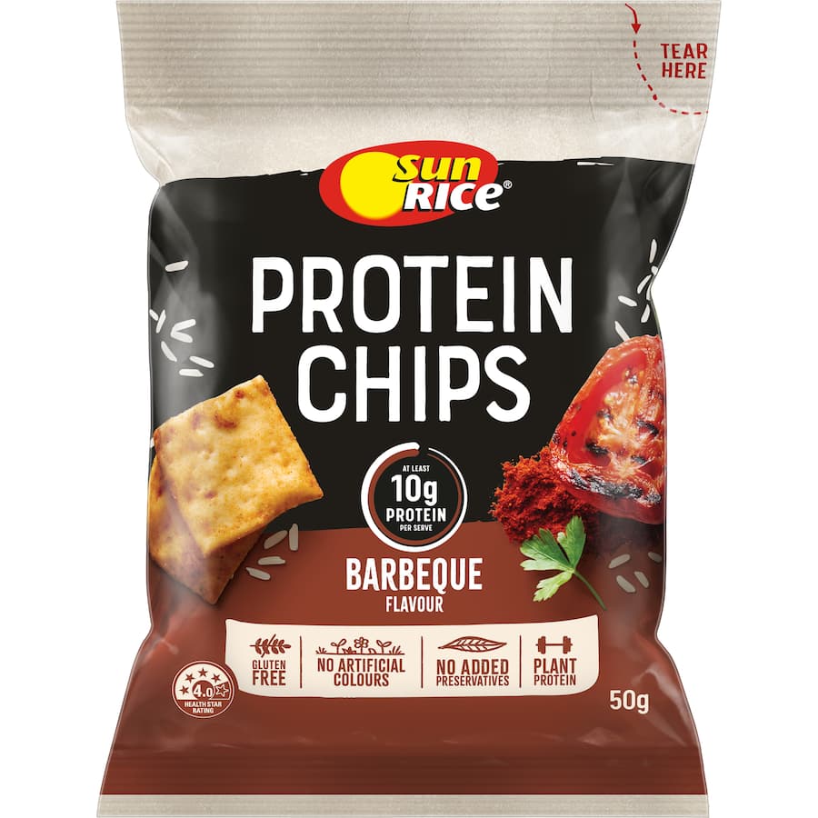 Sunrice Protein Chips Barbeque 50g