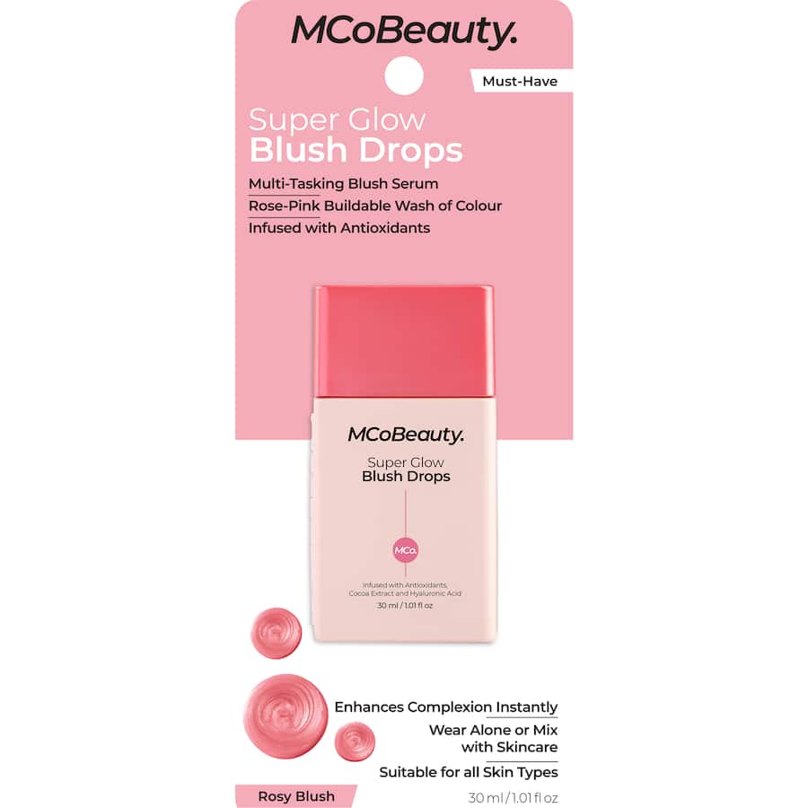 Mcobeauty Super Glow Blush Drops Rose Pink 30mL