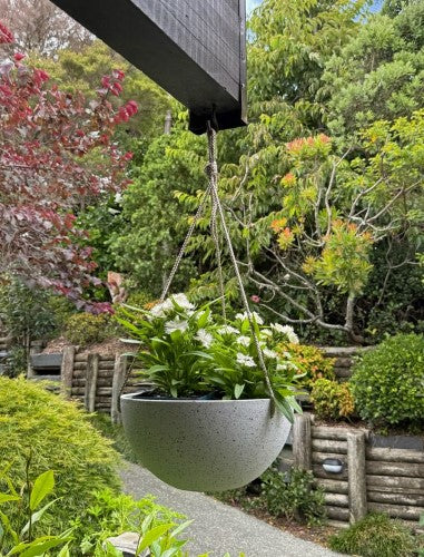 Hanging Bowl - Nova Small White 12 x 25cm (Set of 2)