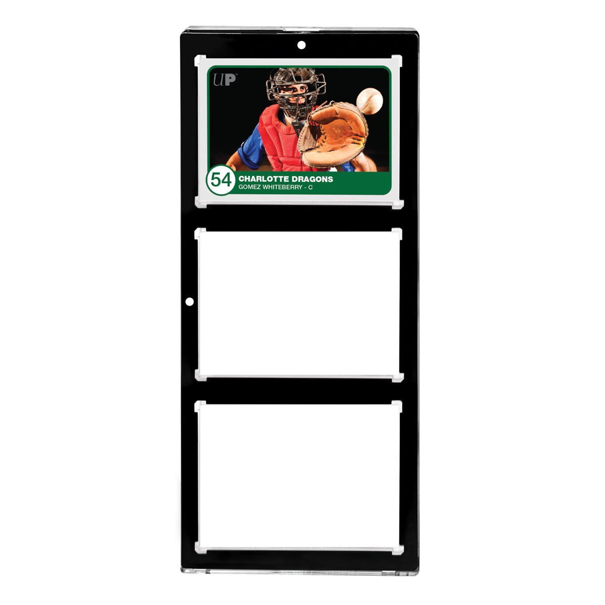 Ultra Pro: UP15113 35PT 3-Card Black Border UV ONE-TOUCH Magnetic Holder