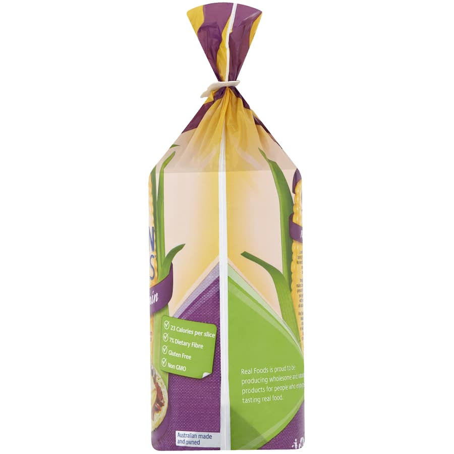 Real Foods Corn Thins Crispbread Multigrain Bag 150g