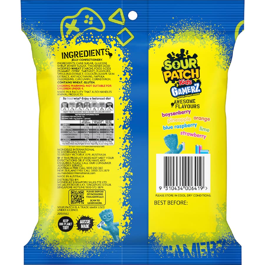 Sour Patch Kids Lollies Gamerz 190g