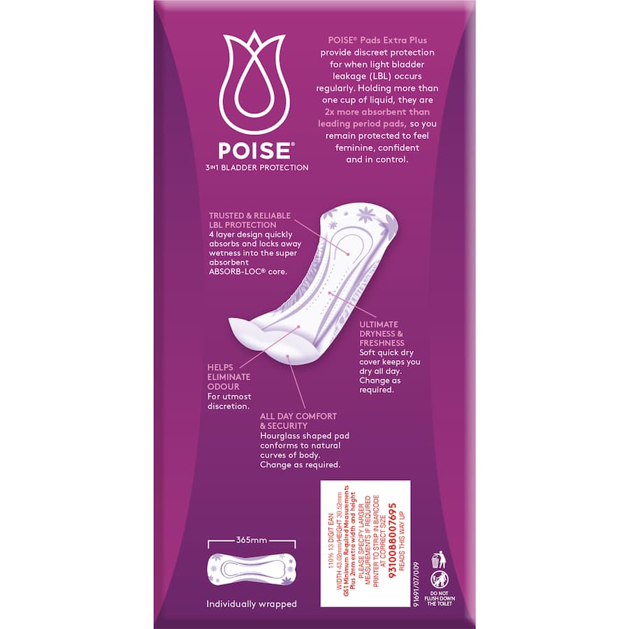 Poise Pads Extra Value Pack - 24pack