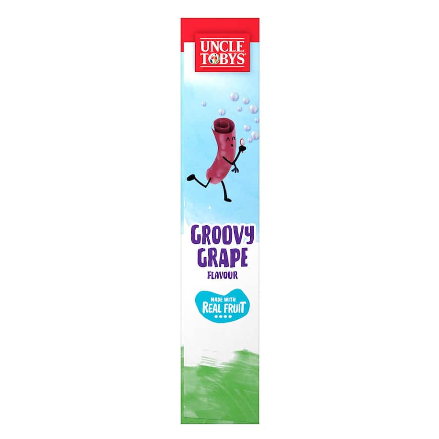 Uncle Tobys Roll-ups Fruit Snack Groovy Grape 6pk 94g