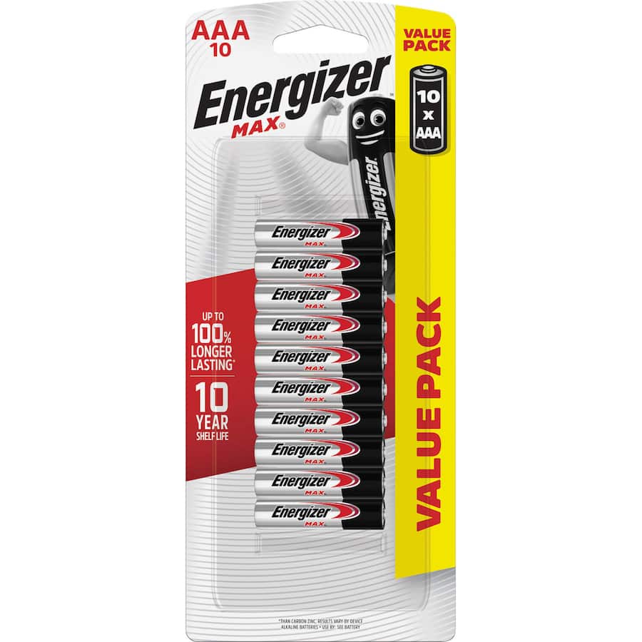Energizer Max Batteries Aaa 10pack