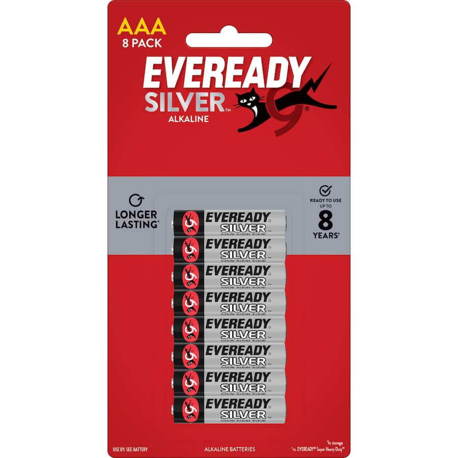 Eveready Silver Batteries Aaa 8pack