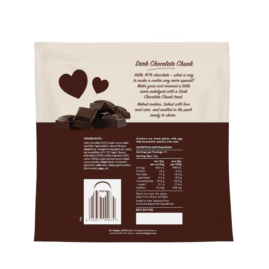Mrs Higgins Biscuits 40% Dark Chocolate 300g