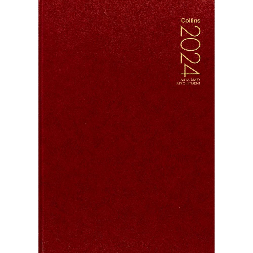 Collins Diary A41A Red Appointment Even Year