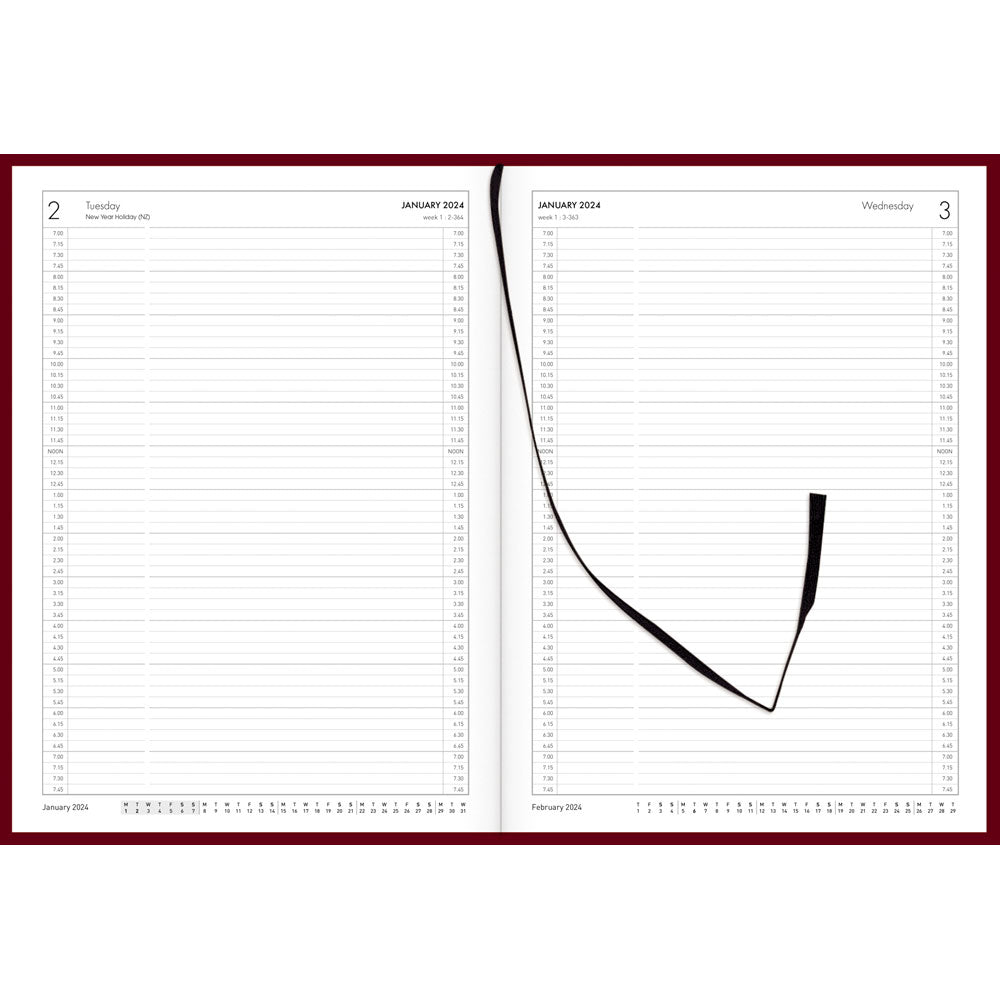 Collins Diary A41A Red Appointment Even Year