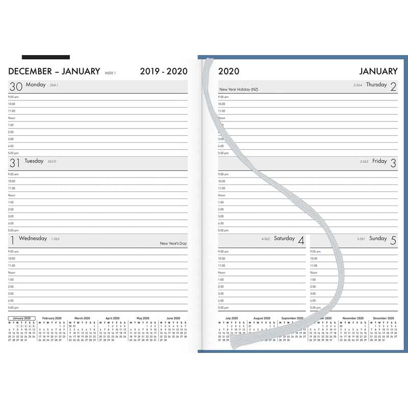 Collins A53 NZ Birds Week to View Diary Even Year