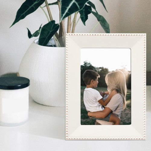 Profile - Noble White Rose Gold Metal Photo Frame - 4x6in (10x15cm)