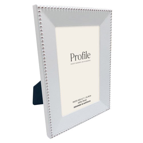Profile - Noble White Rose Gold Metal Photo Frame - 4x6in (10x15cm)