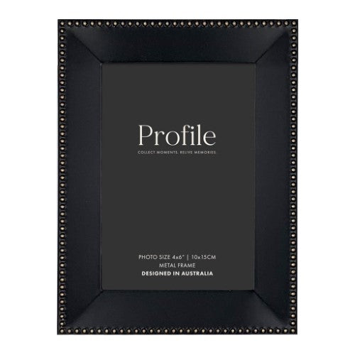 Profile - Noble Black Rose Gold Metal Photo Frame - 5x7in (13x18cm)